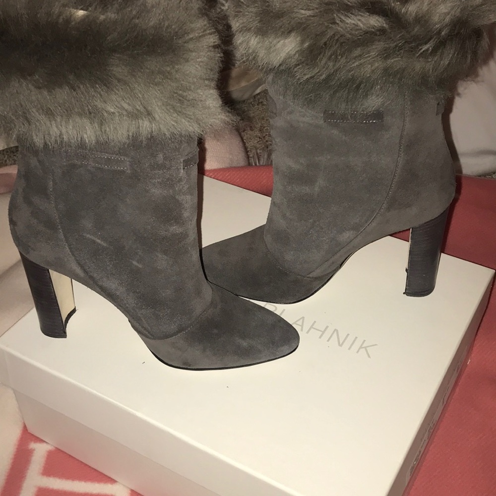 Manolo Blahnik fur boots
